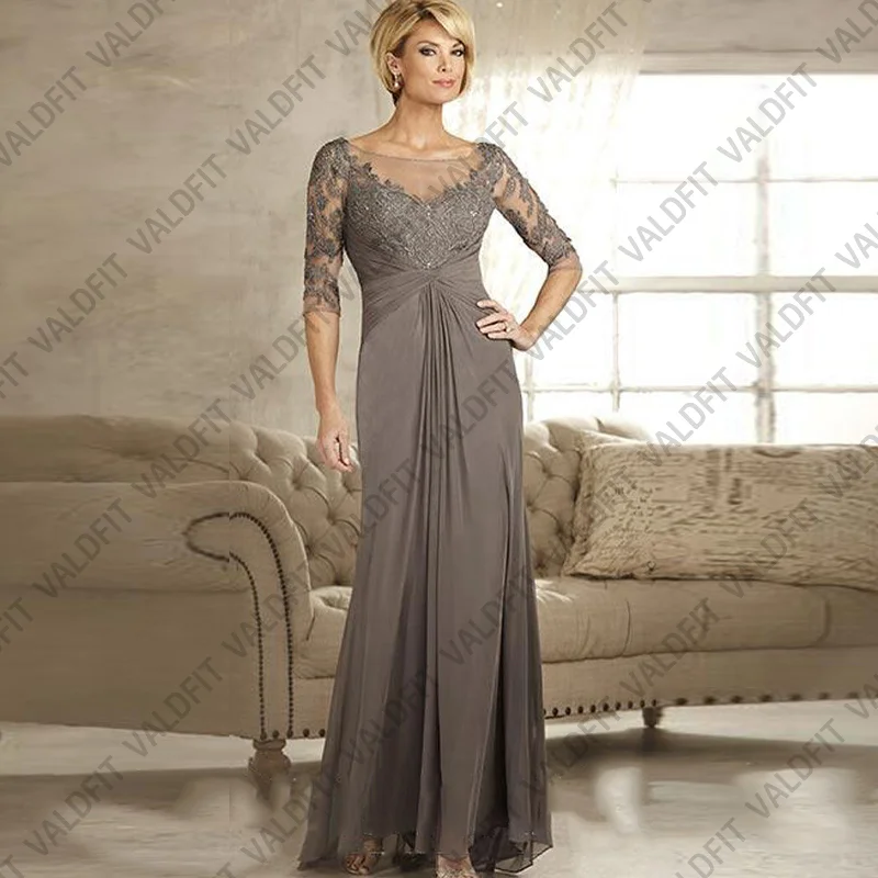 Customized Long Sheath Chiffon Mother of the Bride Dresses with Sleeves for Wedding Evening Party Dress Vestidos De Fiesta
Customized Long Sheath Chiffon Mother of the Bride Dresses with Sleeves for Wedding Evening Party Dress Vestidos De Fiesta