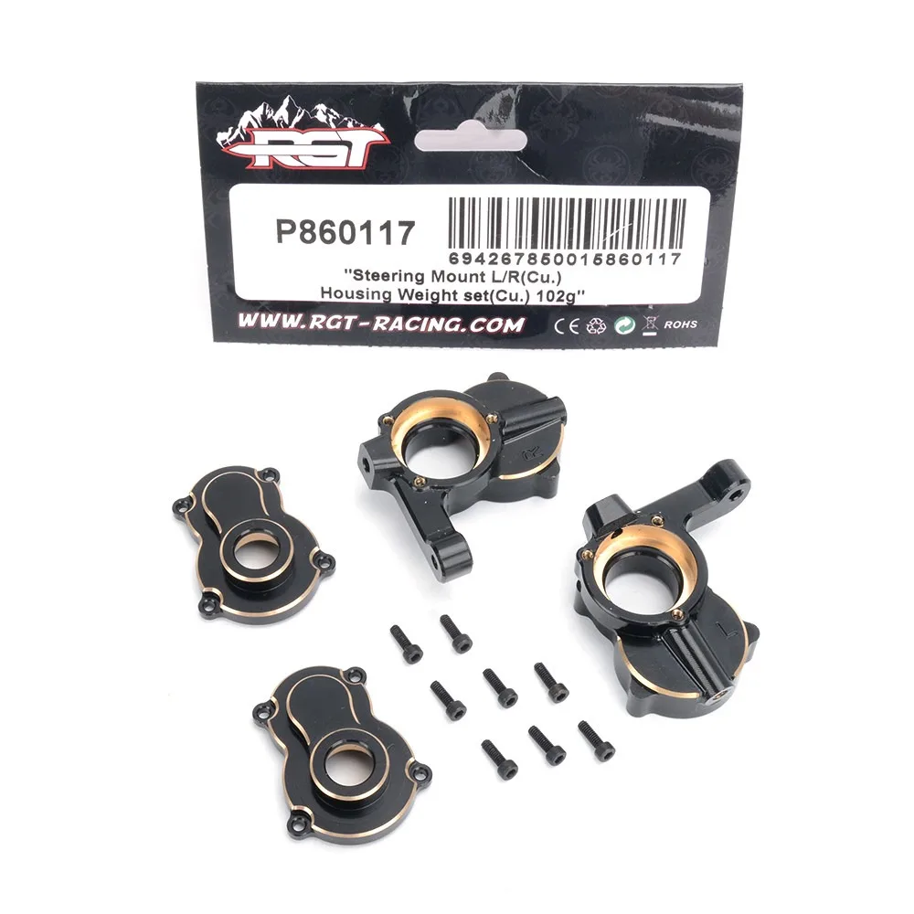 Brass Steering Mount L/R Upgrade OP Parts P860117 For RGT EX86170 RC Crawler Heavy Duty Steering Housing Weight Set
Brass Steering Mount L/R Upgrade OP Parts P860117 For RGT EX86170 RC Crawler Heavy Duty Steering Housing Weight Set