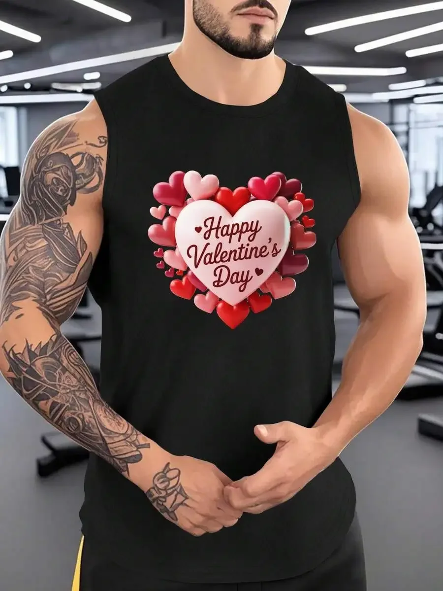 Mens Valentine Heart Print Tank Top Sleeveless Round Neck Casual Summer Top
Mens Valentine Heart Print Tank Top Sleeveless Round Neck Casual Summer Top