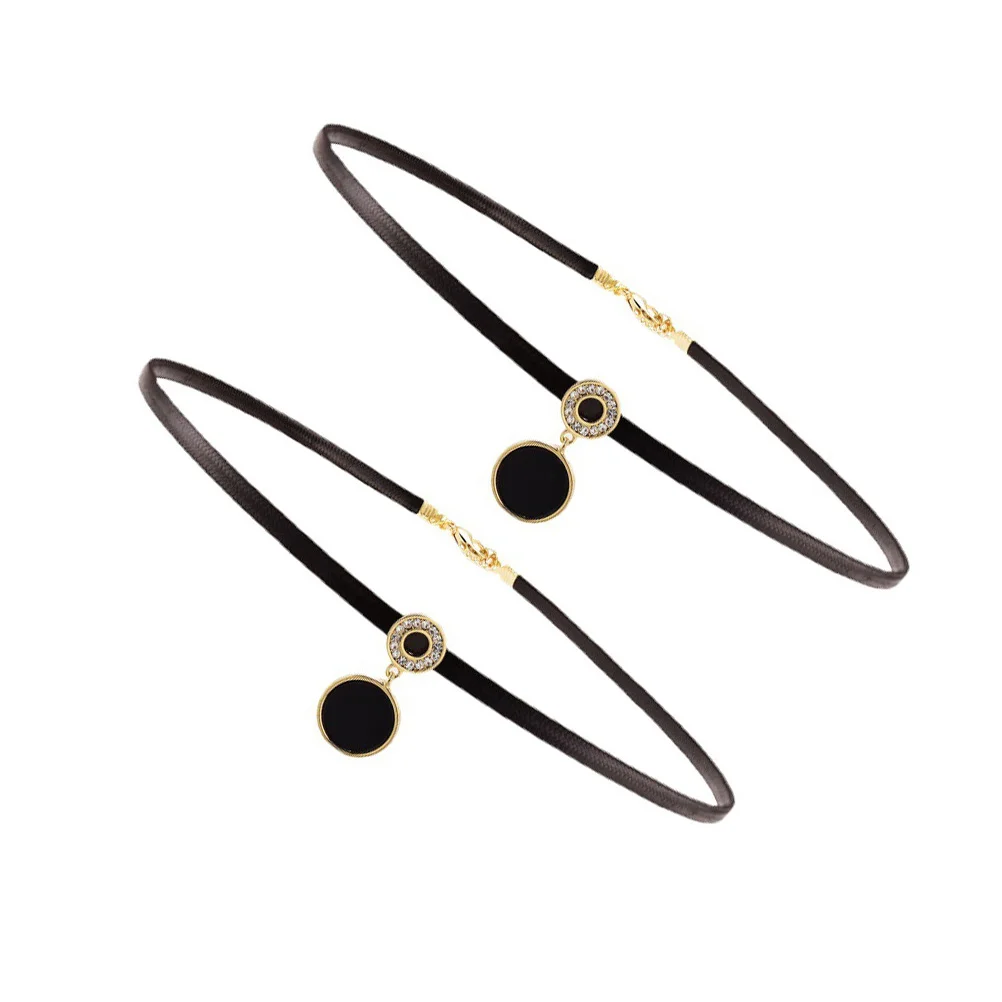 2 Pcs Choker Necklace for Women Girls Rhinestones Clavicle Chain Black Fine Workmanship Comfortable Design Show
2 Pcs Choker Necklace for Women Girls Rhinestones Clavicle Chain Black Fine Workmanship Comfortable Design Show