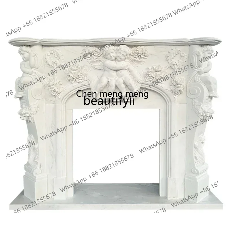 D178 H Marble French Fireplace White Marble Angel Fireplace Villa Living Room Fireplace Decoration
D178 H Marble French Fireplace White Marble Angel Fireplace Villa Living Room Fireplace Decoration