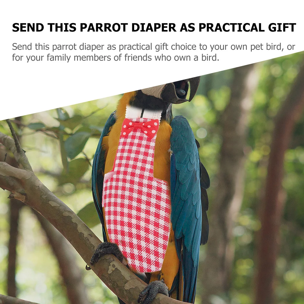 Reusable Diaper Lightweight Soft Protective Parrot Flight Suit Decorative Parakeet Nappy Clothes for Pet Birds
Reusable Diaper Lightweight Soft Protective Parrot Flight Suit Decorative Parakeet Nappy Clothes for Pet Birds