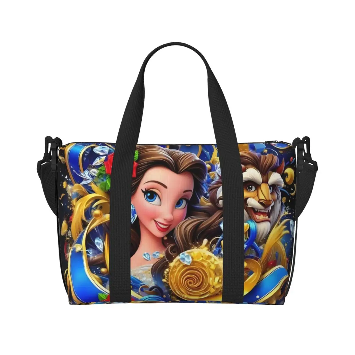 Beauty And The Beast Anime Grocery Tote Shopping Bag Women Big Capacity Cartoon Romantic Fantasy Film Beach Gym Travel Bags
Beauty And The Beast Anime Grocery Tote Shopping Bag Women Big Capacity Cartoon Romantic Fantasy Film Beach Gym Travel Bags