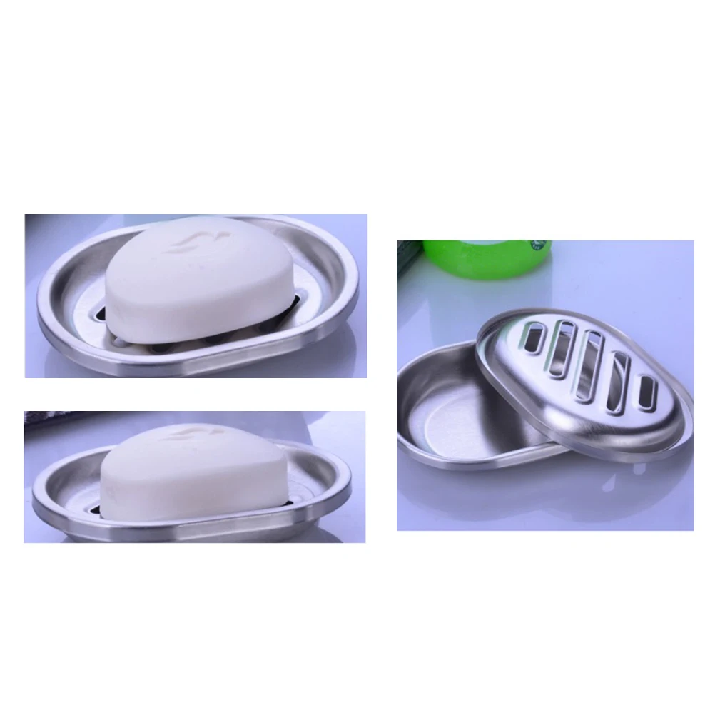 Stainless Steel Soap Dish Double Layer Drainer Holder Tray Non Rust Kitchen Bathroom Travel Portable Soap Box Home Essentials
Stainless Steel Soap Dish Double Layer Drainer Holder Tray Non Rust Kitchen Bathroom Travel Portable Soap Box Home Essentials