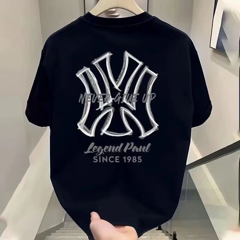 High-quality Men's Summer New Thick Pure Cotton T-shirt, with Printed Design, Stylish, Breathable, and Sweat-absorbing
High-quality Men's Summer New Thick Pure Cotton T-shirt, with Printed Design, Stylish, Breathable, and Sweat-absorbing
