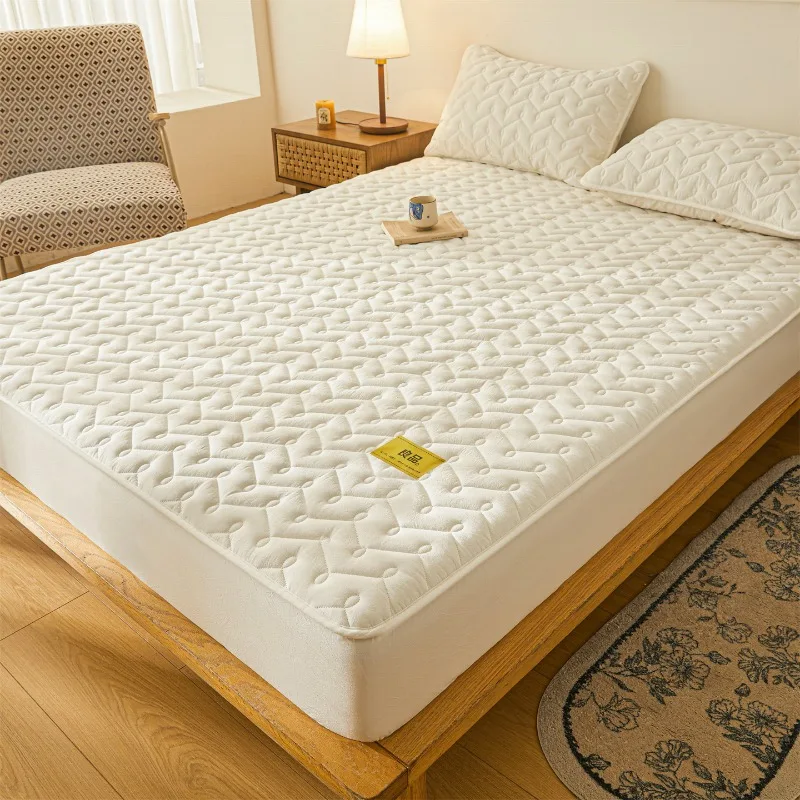 2025 new solid color quilted cotton yarn-dyed padded soybean fitted sheet single-piece mattress protective cover no pillowcase
2025 new solid color quilted cotton yarn-dyed padded soybean fitted sheet single-piece mattress protective cover no pillowcase