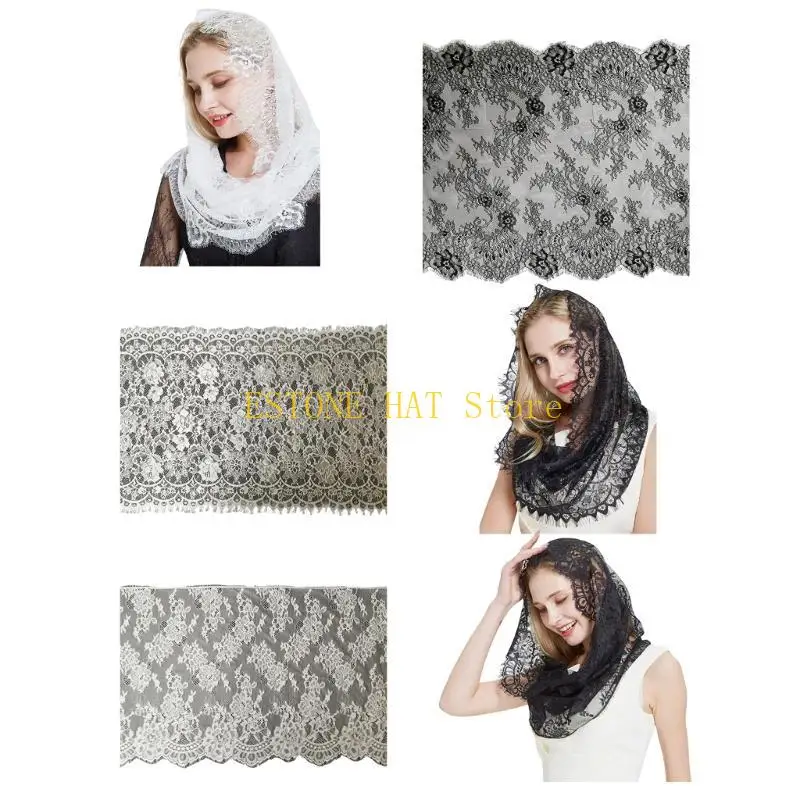 49MF Outdoor Wedding Heascraf Breathable Lace Head Scarf Special Occasion Heascraf for Church Functions
49MF Outdoor Wedding Heascraf Breathable Lace Head Scarf Special Occasion Heascraf for Church Functions