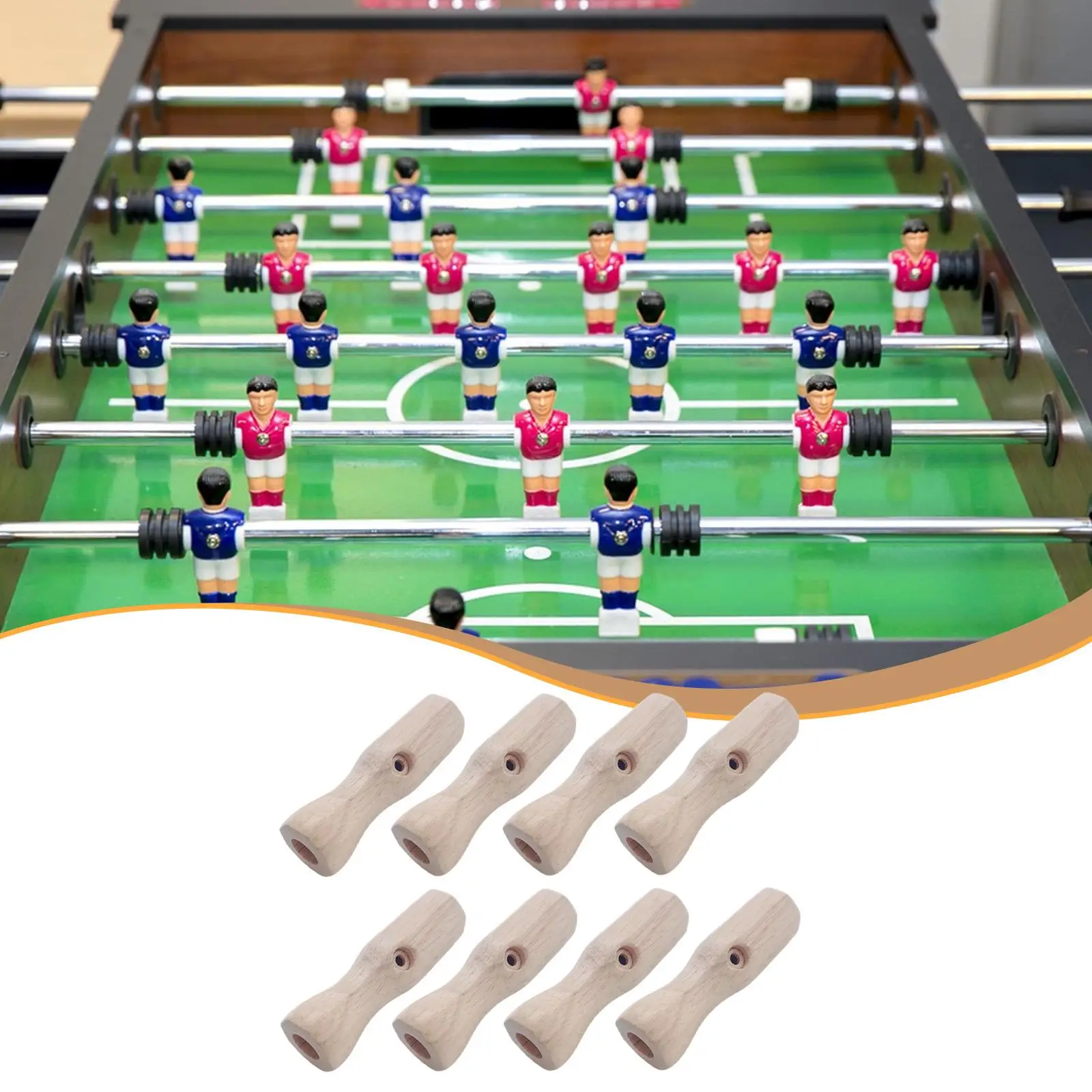 8 Pieces Foosball Table Handles Replacements Solid Indoor Home Game Easy Assembly Ergonomic Entertainment Wooden Handle Grips
8 Pieces Foosball Table Handles Replacements Solid Indoor Home Game Easy Assembly Ergonomic Entertainment Wooden Handle Grips