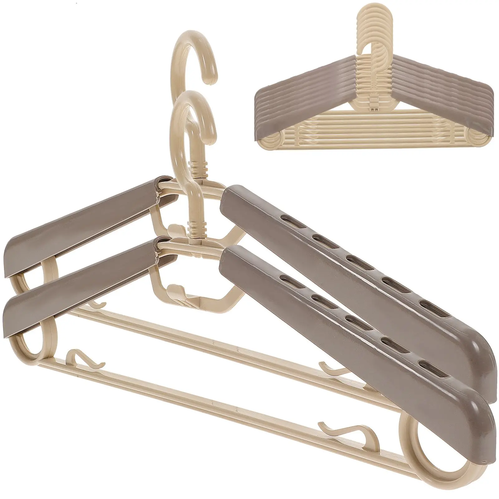 10Pcs Adjustable Hangers ABS Plastic Space Saving Clothes Hanger for Closet Travel Drying Rack Pants Jeans Sweater Tie
10Pcs Adjustable Hangers ABS Plastic Space Saving Clothes Hanger for Closet Travel Drying Rack Pants Jeans Sweater Tie