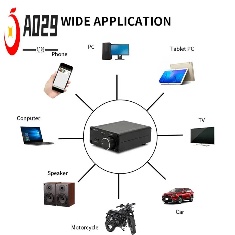 A029-LDZS Bluetooth Power Amplifier Hifi High Power Digital Small Power Amplifier Bluetooth Power Amplifier For Home Use And Car
A029-LDZS Bluetooth Power Amplifier Hifi High Power Digital Small Power Amplifier Bluetooth Power Amplifier For Home Use And Car