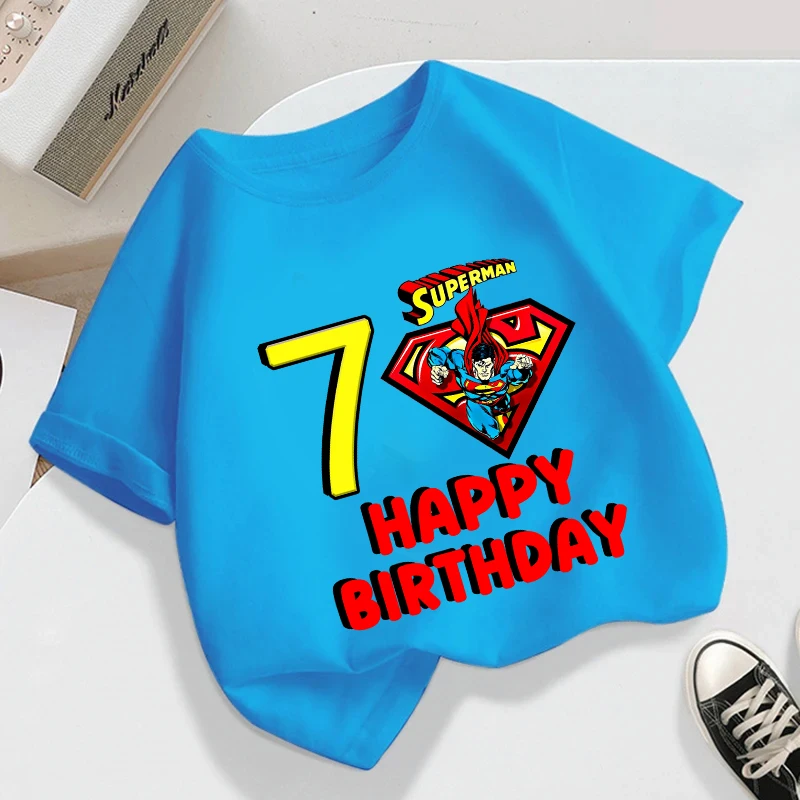 Supermans Boy Girl T-shirt Anime Tee Creative Cartoon Party Clothes Baby Summer Short Sleeve Children Clothes Tops Birthday Gift
Supermans Boy Girl T-shirt Anime Tee Creative Cartoon Party Clothes Baby Summer Short Sleeve Children Clothes Tops Birthday Gift