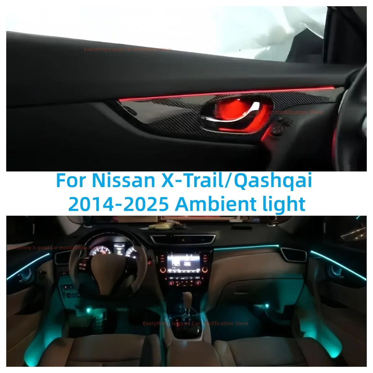 Car trim strip New For Nissan X-Trail/Qashqai 2014-2025 Automotive interior light upgrade Piano Black carbon fiber Ambient Light
Car trim strip New For Nissan X-Trail/Qashqai 2014-2025 Automotive interior light upgrade Piano Black carbon fiber Ambient Light