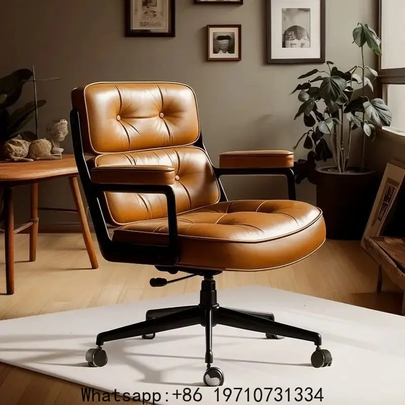 Retro Creative Computer Chair Comfortable Office Home Leather Robin Chair Light Luxury Study Chairs Ergonomic Seat Swivel Chairs
Retro Creative Computer Chair Comfortable Office Home Leather Robin Chair Light Luxury Study Chairs Ergonomic Seat Swivel Chairs