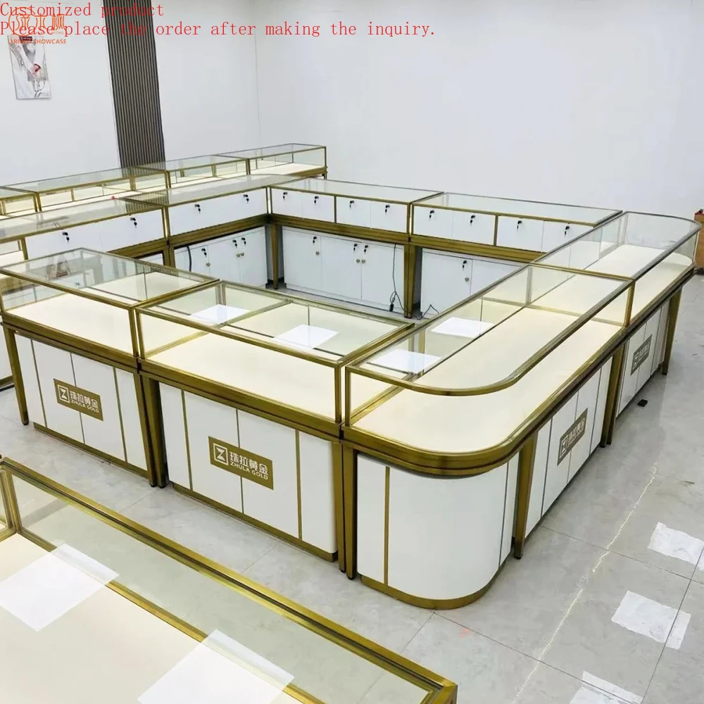 Custom.Custom Best Jewelry Display Cases Simple Jewellery Shop Counter Design Titanium Stainless Steel Jewelry Showcase Manufact
Custom.Custom Best Jewelry Display Cases Simple Jewellery Shop Counter Design Titanium Stainless Steel Jewelry Showcase Manufact