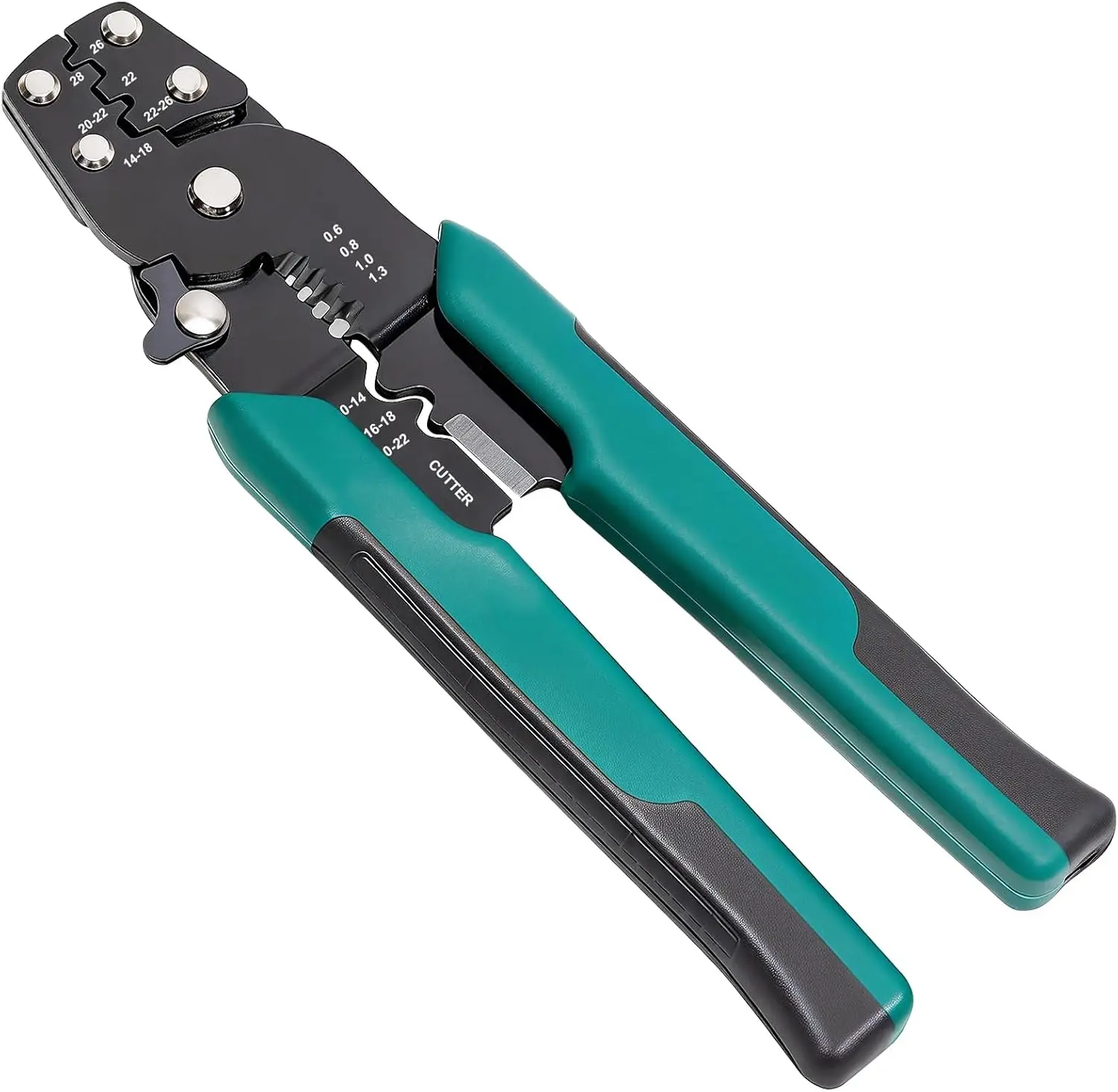 Wire Crimper for Insulated/Bare/Heat Shrink Connectors 10-22 AWG, 3-in-1 Tool with Ergonomic Handle and Safety Lock for Secure,
Wire Crimper for Insulated/Bare/Heat Shrink Connectors 10-22 AWG, 3-in-1 Tool with Ergonomic Handle and Safety Lock for Secure,