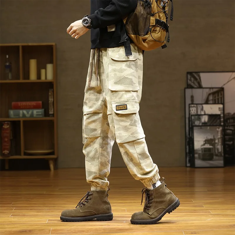 Autumn New Men's Outdoor Camouflage Work Pants Loose Sports Trendy Pure Cotton Casual Trousers Multi-ket Straight Leg
Autumn New Men's Outdoor Camouflage Work Pants Loose Sports Trendy Pure Cotton Casual Trousers Multi-ket Straight Leg