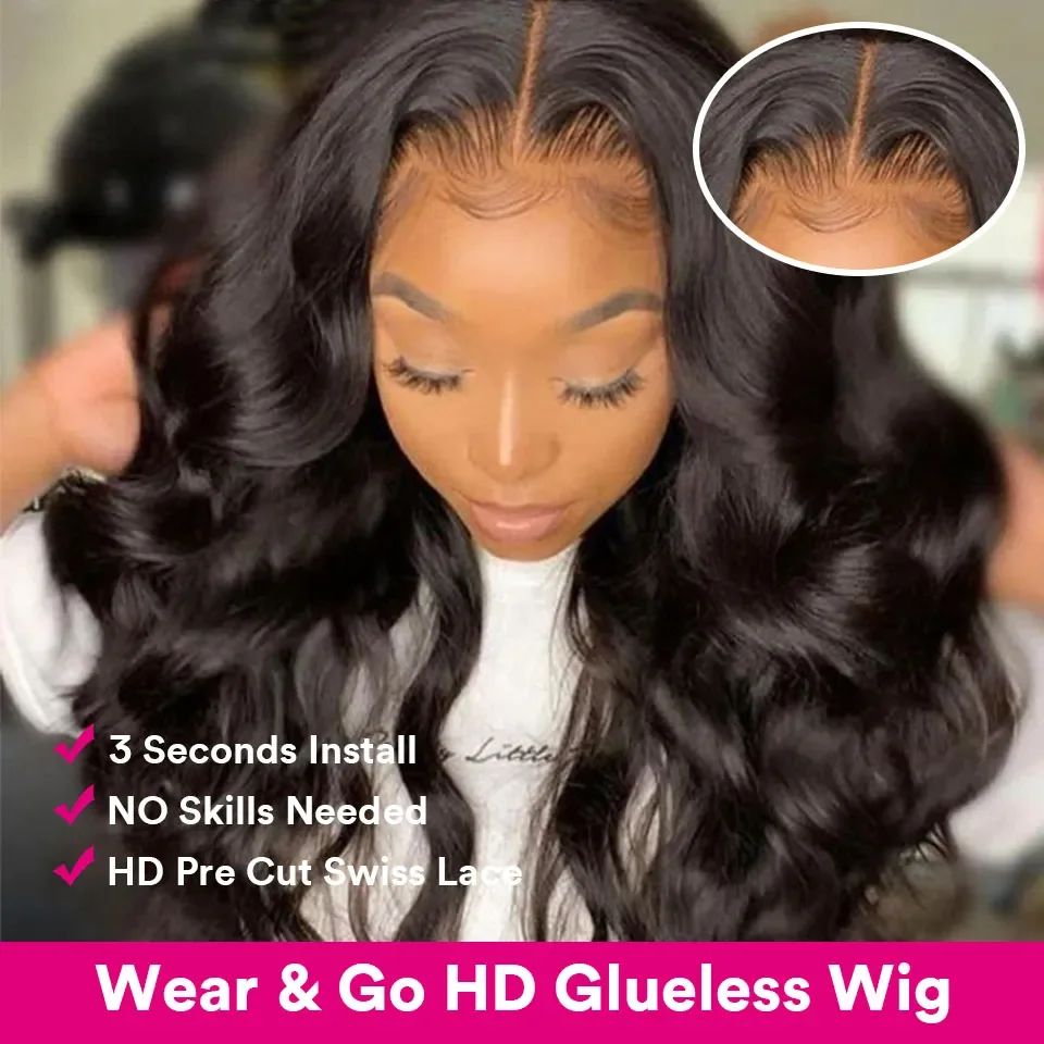 Wear Go Glueless Wig Human Hair Ready To Wear For Black Women Brazilian Body Wave 4X4 5x5 Lace Closure Pre Cut Preplucked Wigs
Wear Go Glueless Wig Human Hair Ready To Wear For Black Women Brazilian Body Wave 4X4 5x5 Lace Closure Pre Cut Preplucked Wigs