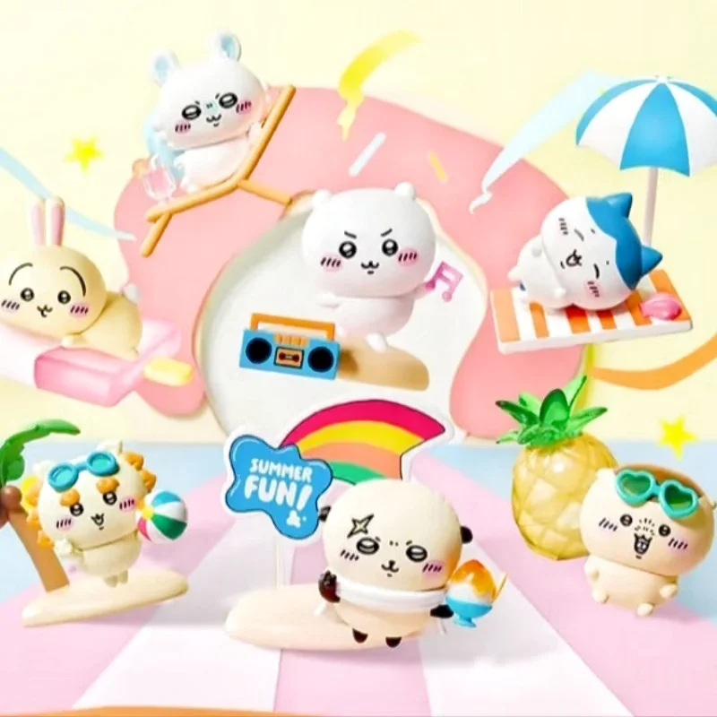 Miniso Chiikawa, серия летнего чая, загадочная слепая коробка, настольная кукла ручной работы, модная игрушка, милая Усаги, Hachiware, подарки на день рождения для девочек 
Miniso Chiikawa, серия летнего чая, загадочная слепая коробка, настольная кукла ручной работы, модная игрушка, милая Усаги, Hachiware, подарки на день рождения для девочек