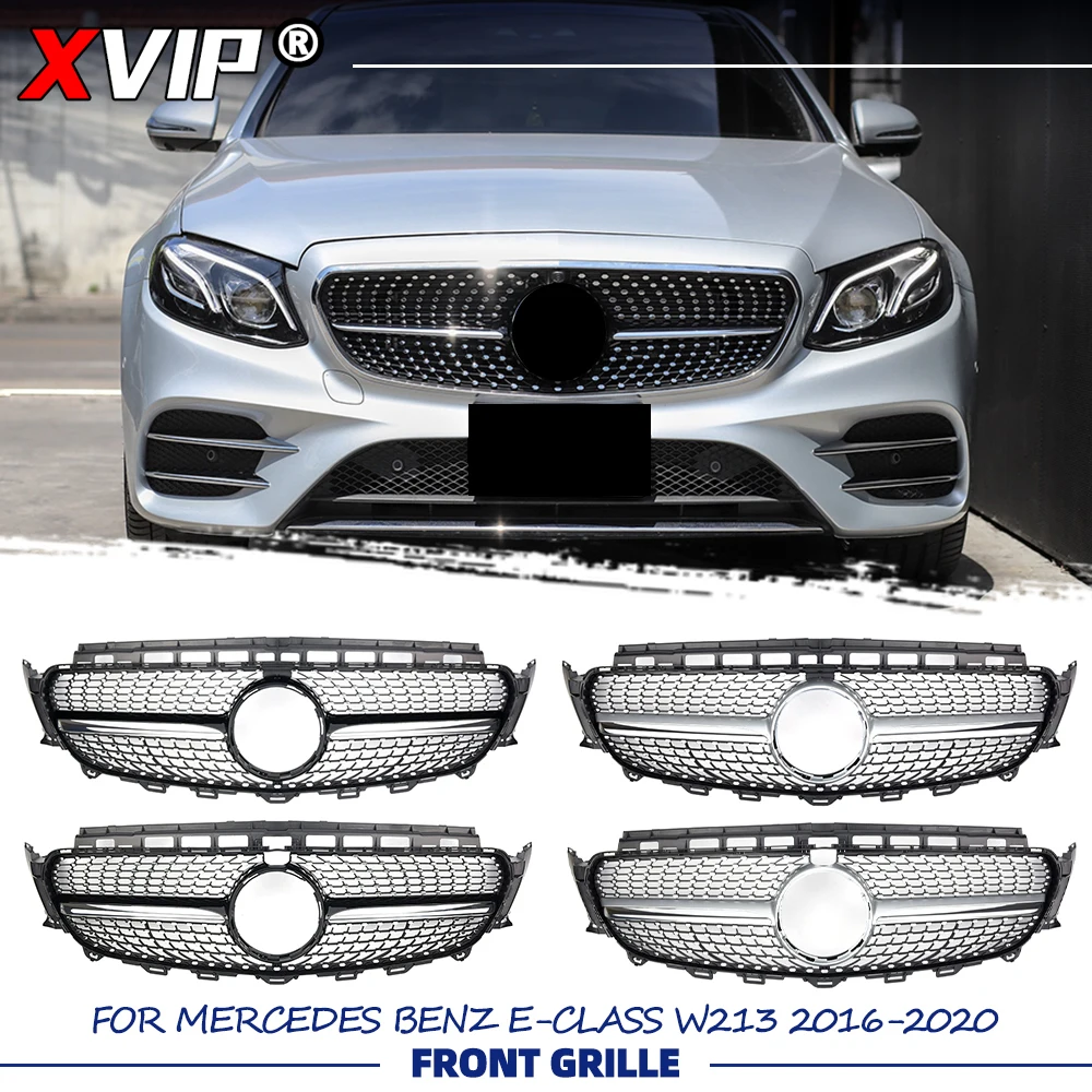XVIP Chrome Black Diamonds Style Upper Grille Silver Grill For Mercedes Benz E-Class W213 2016-2020 E200 E250 E300 E350 E450 E43
XVIP Chrome Black Diamonds Style Upper Grille Silver Grill For Mercedes Benz E-Class W213 2016-2020 E200 E250 E300 E350 E450 E43