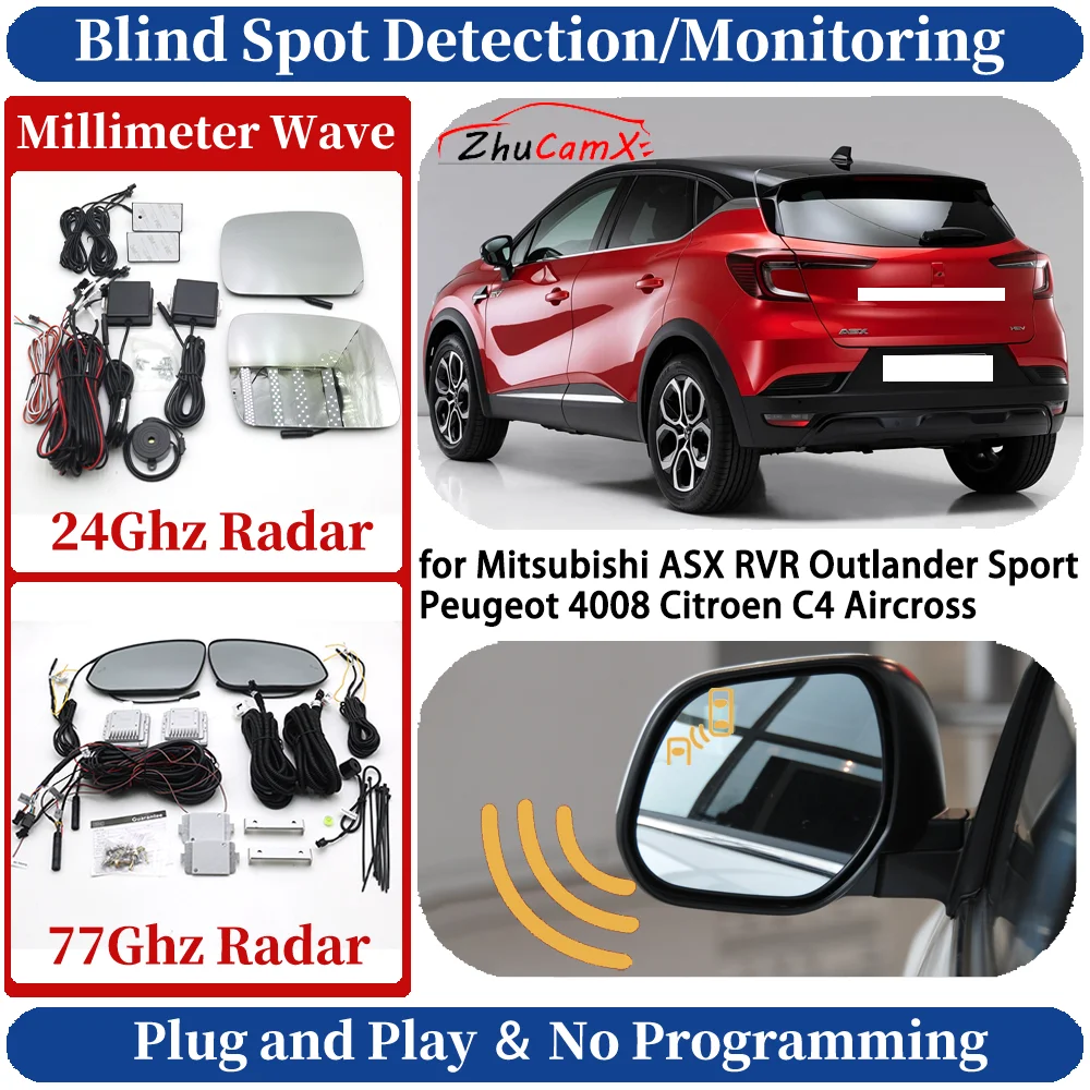 Blind Spot Monitoring/Detection System for Mitsubishi ASX RVR Outlander Sport Peugeot 4008 Citroen C4 Aircross Side Lane Change
Blind Spot Monitoring/Detection System for Mitsubishi ASX RVR Outlander Sport Peugeot 4008 Citroen C4 Aircross Side Lane Change