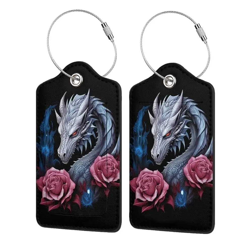 Free ShippingDragon and Rose-1 2 Pack Luggage Tag for Suitcase, Luggage Tags for Suitcases,Leather Stainless Steel Loop Label Ta
Free ShippingDragon and Rose-1 2 Pack Luggage Tag for Suitcase, Luggage Tags for Suitcases,Leather Stainless Steel Loop Label Ta