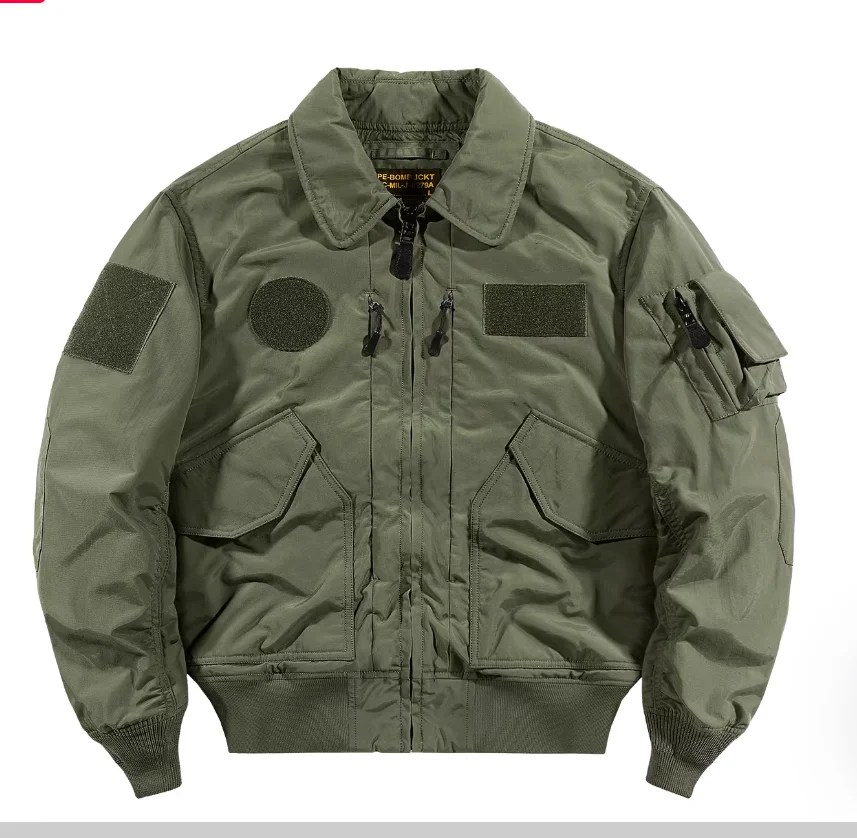 Spring and Autumn Pilot Jacket Men's Multi Pocket Loose American Retro Collar Work Jacket
Spring and Autumn Pilot Jacket Men's Multi Pocket Loose American Retro Collar Work Jacket
