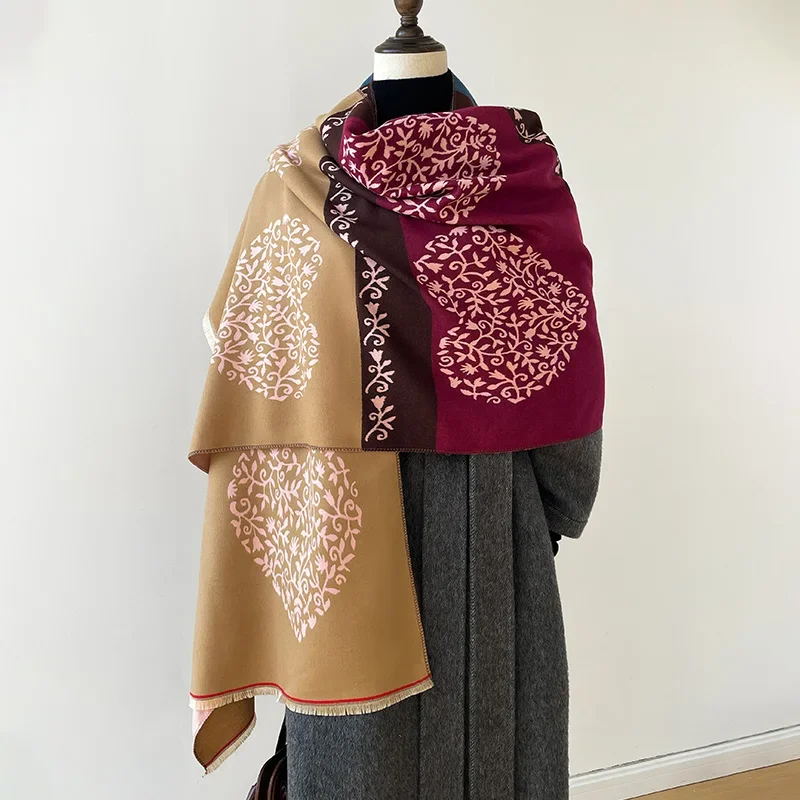 Женский зимний шарф из искусственного кашемира 2024, пашмина с цветочным принтом в форме сердца, роскошные брендовые шали и накидки Bufanda, дорожные палантины Echarpe
Женский зимний шарф из искусственного кашемира 2024, пашмина с цветочным принтом в форме сердца, роскошные брендовые шали и накидки Bufanda, дорожные палантины Echarpe