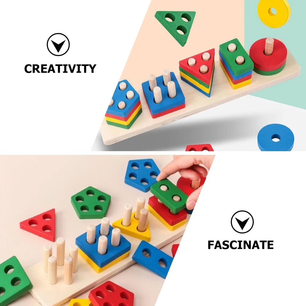 Puzzle Cognitive Column Kids Toys Toddler Shape Sorting Baby Sorter Games Sports Wooden Color
Puzzle Cognitive Column Kids Toys Toddler Shape Sorting Baby Sorter Games Sports Wooden Color