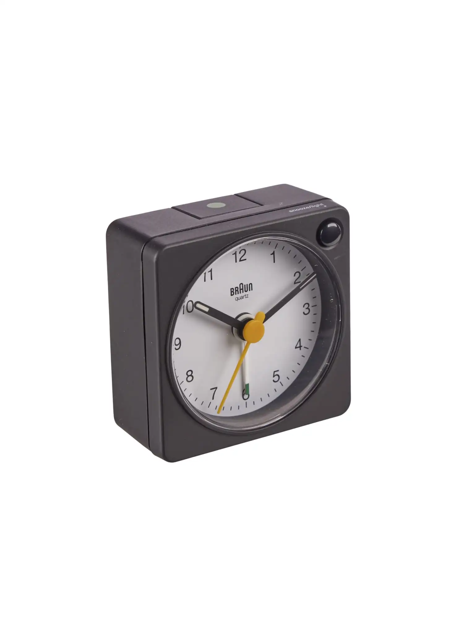 Classic Travel Analogue Alarm Clock with Snooze and Light, Compact Size, Quiet Quartz Movement, Crescendo Beep Alarm in Black
Classic Travel Analogue Alarm Clock with Snooze and Light, Compact Size, Quiet Quartz Movement, Crescendo Beep Alarm in Black