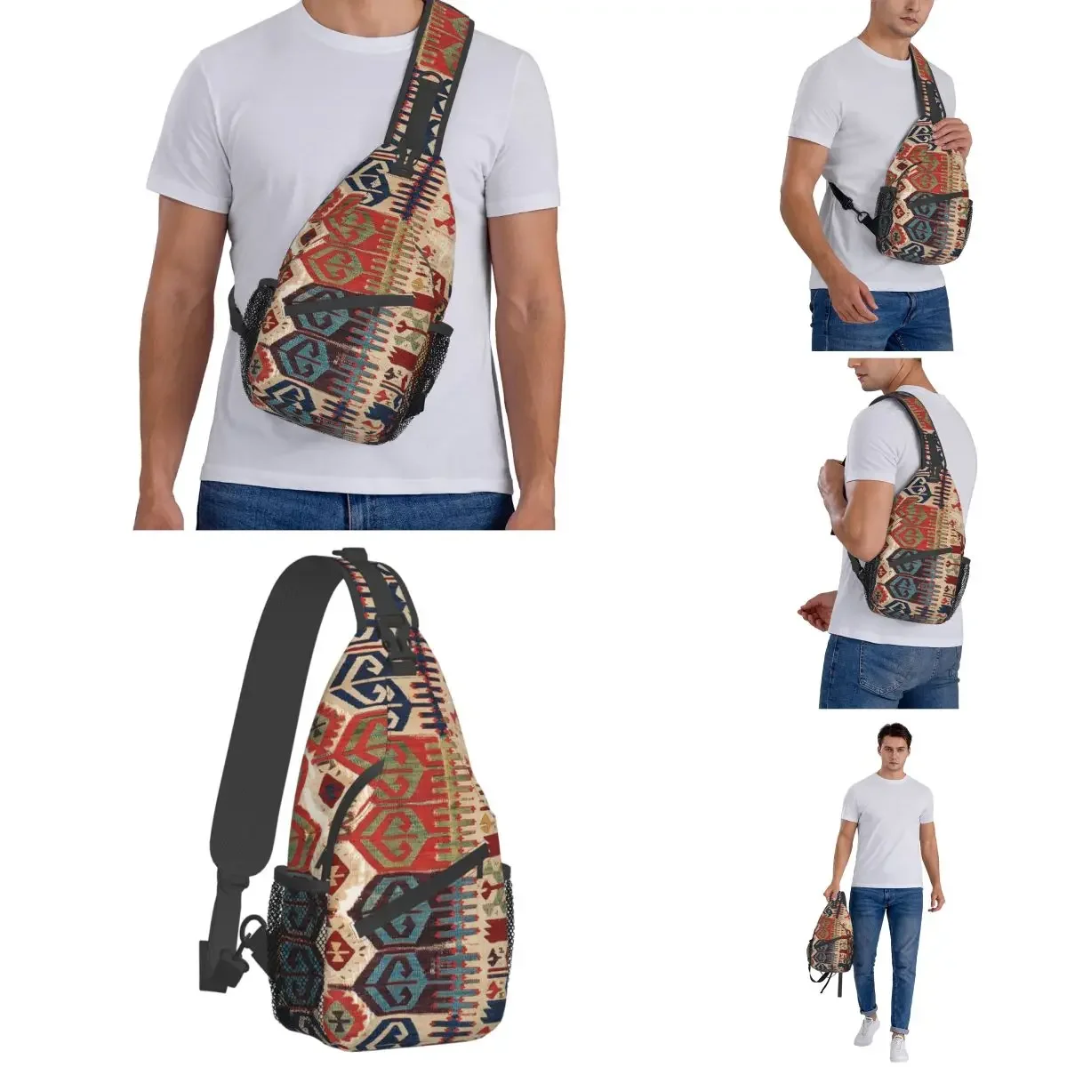 Antique Crossbody Sling Bag Chest Bag Boho Vintage Persian Shoulder Backpack Daypack Hiking Travel Camping Satchel
Antique Crossbody Sling Bag Chest Bag Boho Vintage Persian Shoulder Backpack Daypack Hiking Travel Camping Satchel