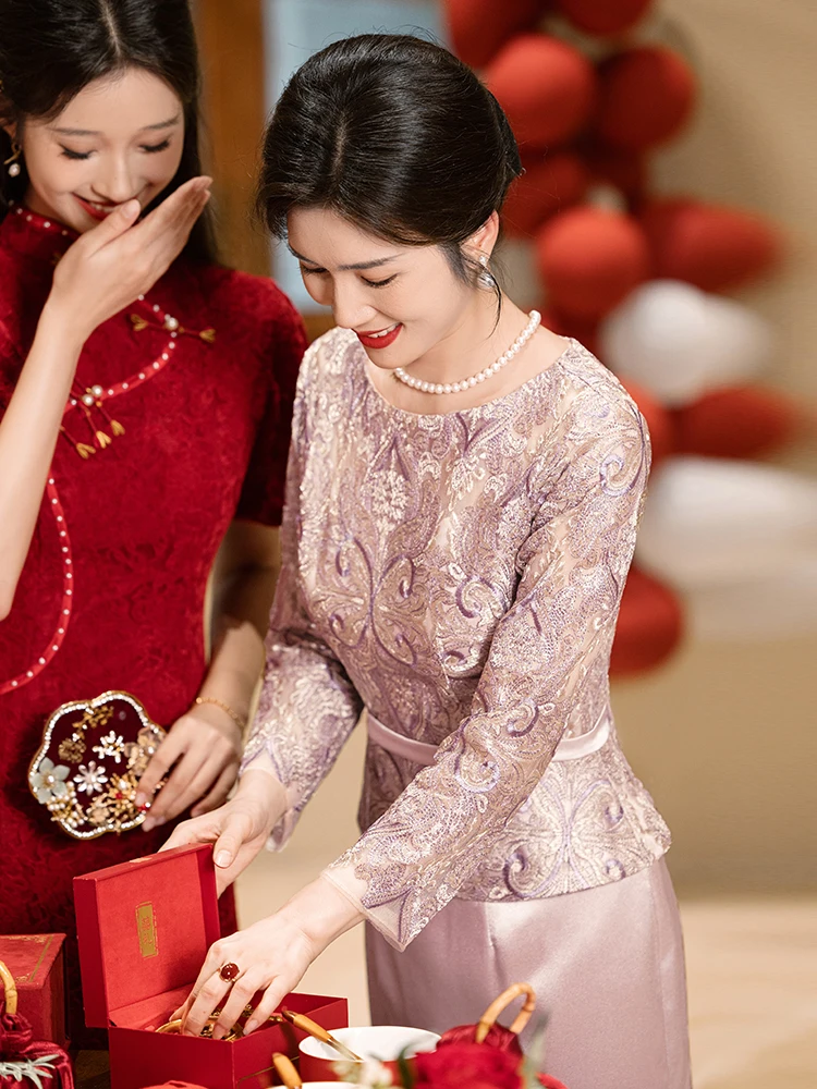 Розовое свадебное платье Ele Pink с длинными рукавами, высоким воротником, вышивкой, из полиэстеровой ткани, в винтажном стиле, для будущих мам
Розовое свадебное платье Ele Pink с длинными рукавами, высоким воротником, вышивкой, из полиэстеровой ткани, в винтажном стиле, для будущих мам