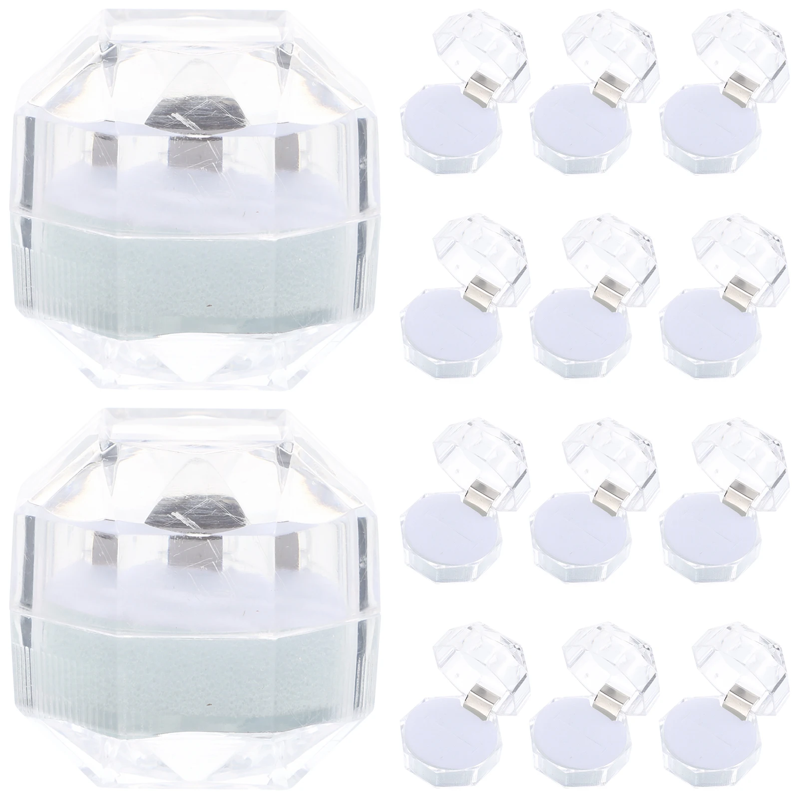 20pcs Box Clear Acrylic White Color Wedding Decor Engagement Gifts Storage Display Case Jewelry ganizer Portable
20pcs Box Clear Acrylic White Color Wedding Decor Engagement Gifts Storage Display Case Jewelry ganizer Portable