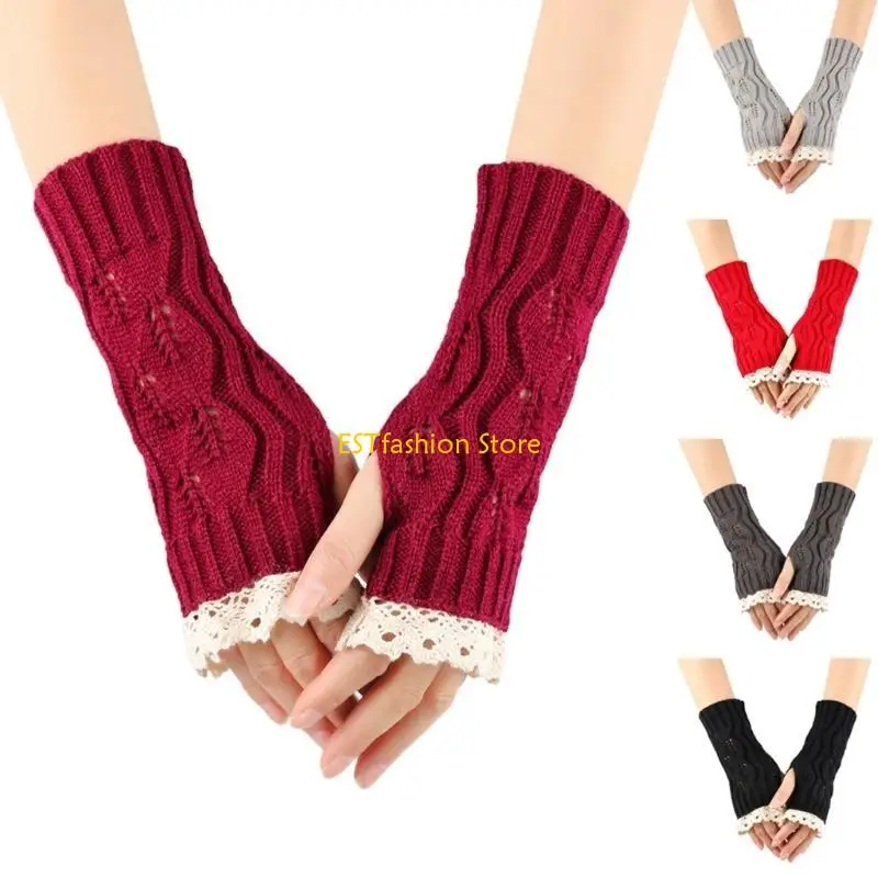Y5GC Knit Gloves Fashion Fingerless Gloves Arm Sleeves Arm Decors Female Accessory
Y5GC Knit Gloves Fashion Fingerless Gloves Arm Sleeves Arm Decors Female Accessory