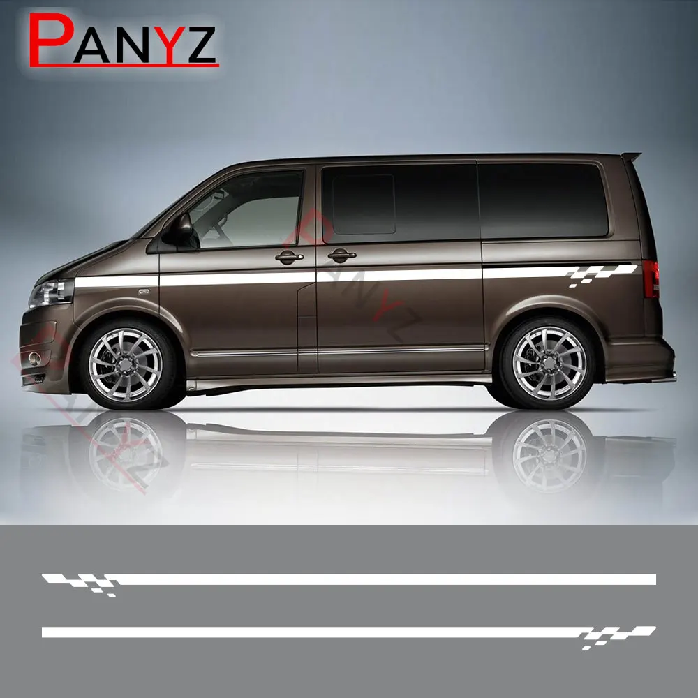2PCS Car Stickers For Volkswagen VW Transporter T4 T5 T6 Camper Van Side Racing Stripes Graphics Vinyl Decals Auto Accessories
2PCS Car Stickers For Volkswagen VW Transporter T4 T5 T6 Camper Van Side Racing Stripes Graphics Vinyl Decals Auto Accessories