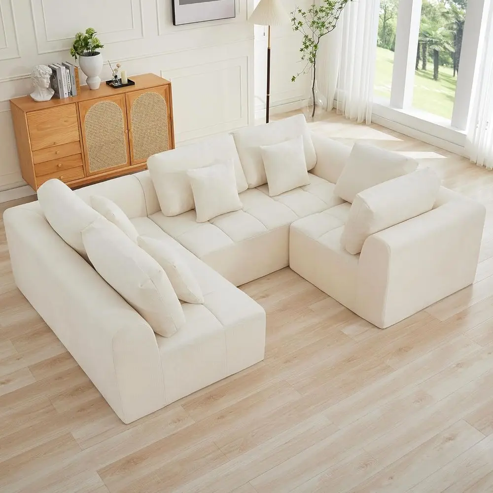 110''ular Sectional Couches or Living Room, Cloud BonelCompred Sectional Soa, Oversized haped 5 Seater Upholstered Memory oam So
110''ular Sectional Couches or Living Room, Cloud BonelCompred Sectional Soa, Oversized haped 5 Seater Upholstered Memory oam So