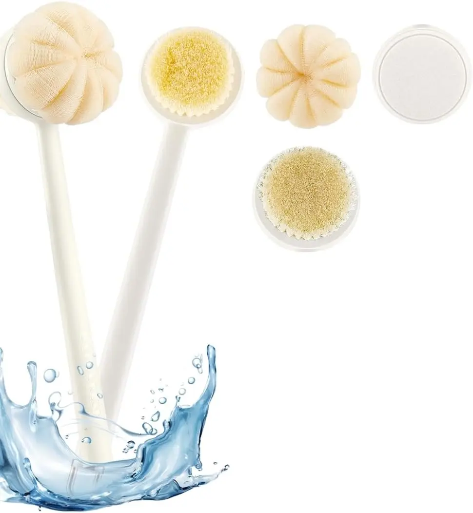 3-in-1 Long Handle Bath Brush Set – Back Scrubber, Shower Brush & Loofah Sponge, Exfoliating Body Brush with Non-Slip Handle
3-in-1 Long Handle Bath Brush Set – Back Scrubber, Shower Brush & Loofah Sponge, Exfoliating Body Brush with Non-Slip Handle