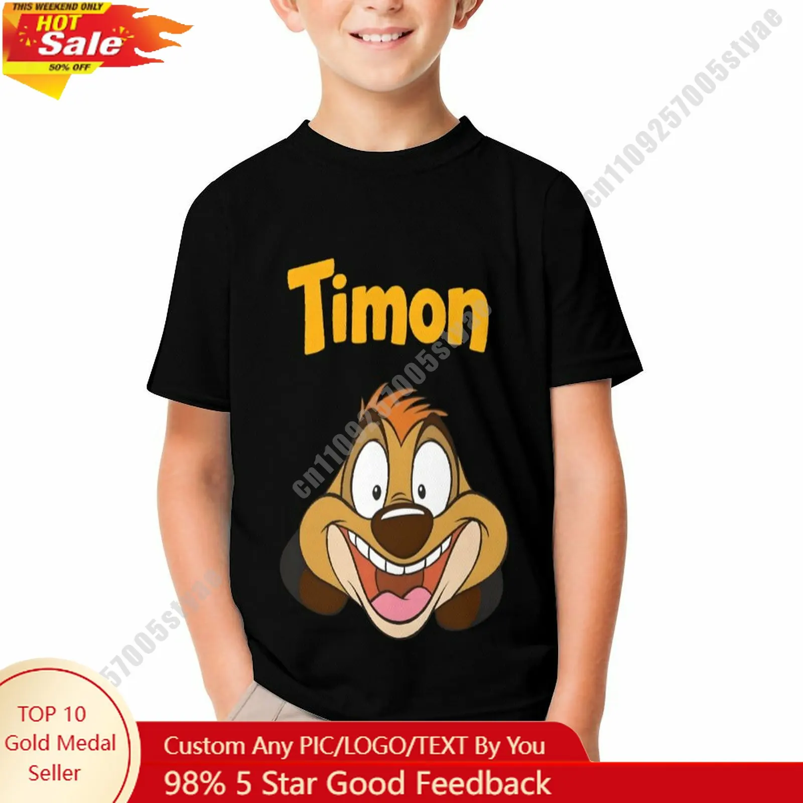 Timon T Shirt Disney Boy Girl Custom Short Sleeve Top Breathable Soft Casual Cotton Print Summer Crew Neck Children Tee
Timon T Shirt Disney Boy Girl Custom Short Sleeve Top Breathable Soft Casual Cotton Print Summer Crew Neck Children Tee