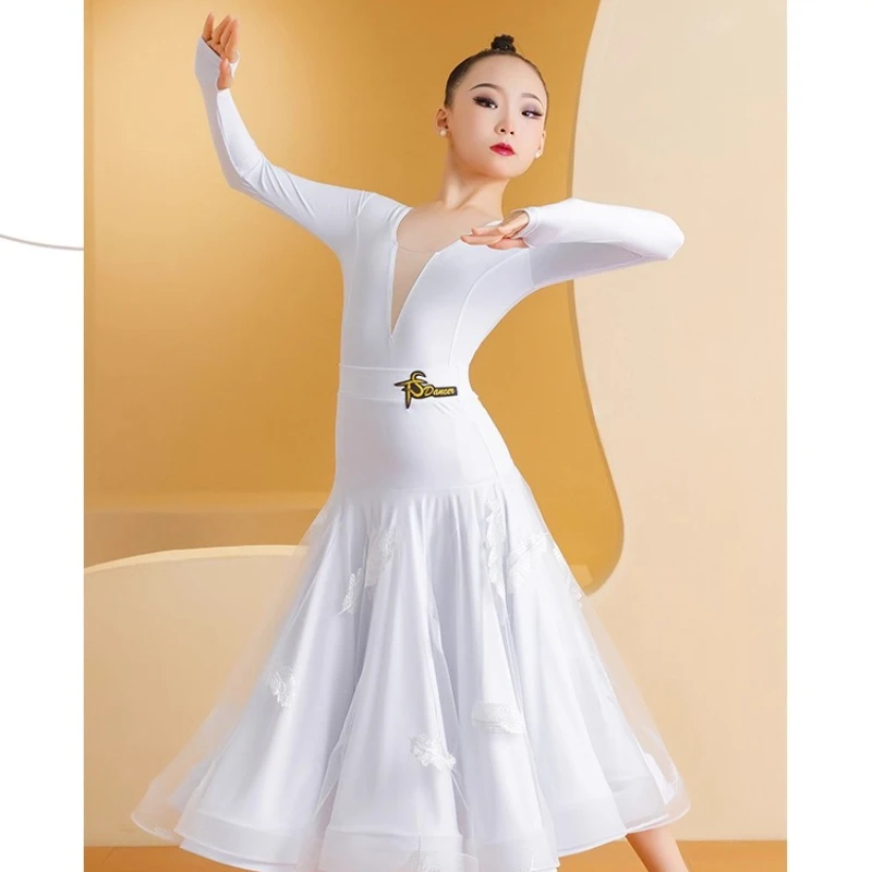 Свежая белая юбка для современного танца в студенческом стиле, национальное стандартное танцевальное платье, платье для выступлений, тренировка по вальсу
Свежая белая юбка для современного танца в студенческом стиле, национальное стандартное танцевальное платье, платье для выступлений, тренировка по вальсу
