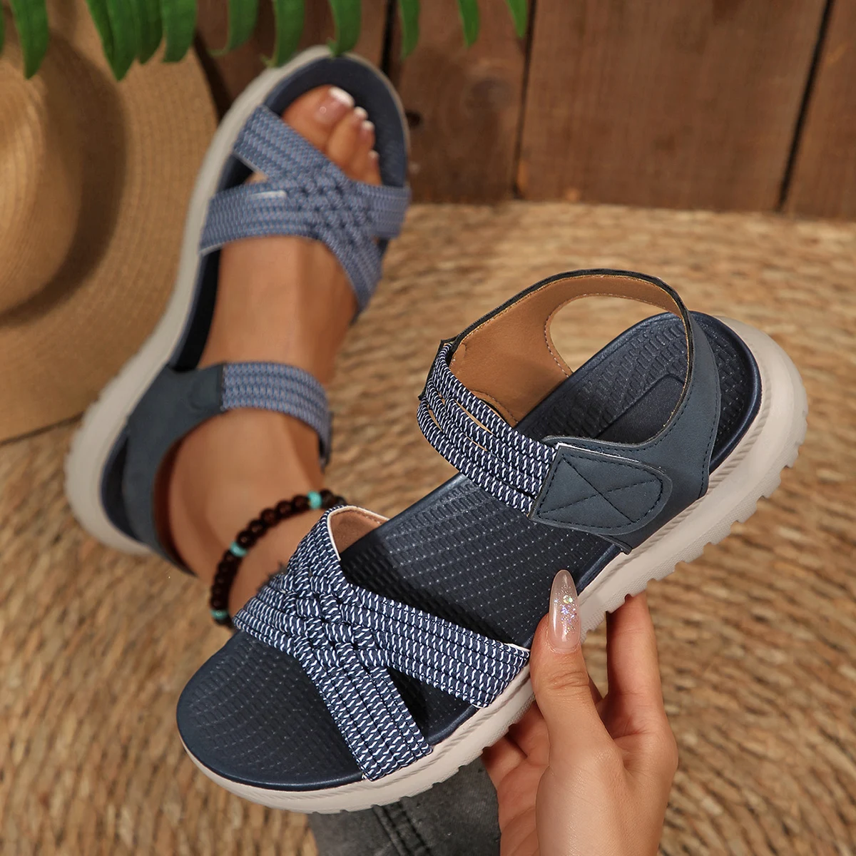 Women's Sandals Summer Casual Non-Slip PU Light Comfort Elastic Soft MD Platform Wedges High Heels Beach Shoes Woman
Women's Sandals Summer Casual Non-Slip PU Light Comfort Elastic Soft MD Platform Wedges High Heels Beach Shoes Woman