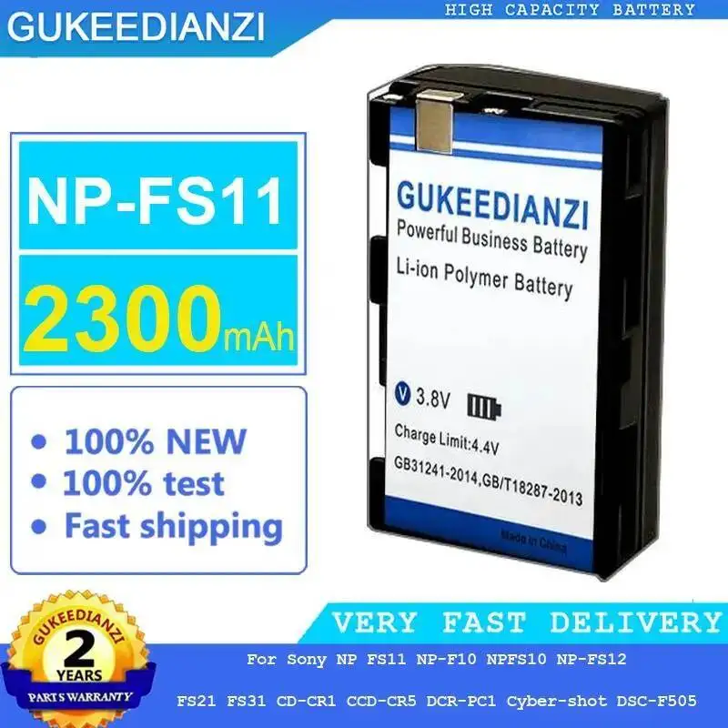 2300 мАч для Sony NP FS11 NP-F10 NPFS10 NP-FS12 FS21 FS31 CD-CR1 Ccd-CR5 Dcr-PC1 Cyber-Shot Dsc-F505 NP-FS11 Безопасный аккумулятор для камеры
2300 мАч для Sony NP FS11 NP-F10 NPFS10 NP-FS12 FS21 FS31 CD-CR1 Ccd-CR5 Dcr-PC1 Cyber-Shot Dsc-F505 NP-FS11 Безопасный аккумулятор для камеры