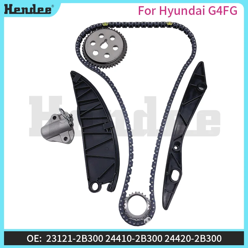 For Hyundai G4FG Timing Chain Kit,Automotive Parts OE:24321-2B300 158L,24221-2B300,23121-2B300,24410-2B300
For Hyundai G4FG Timing Chain Kit,Automotive Parts OE:24321-2B300 158L,24221-2B300,23121-2B300,24410-2B300