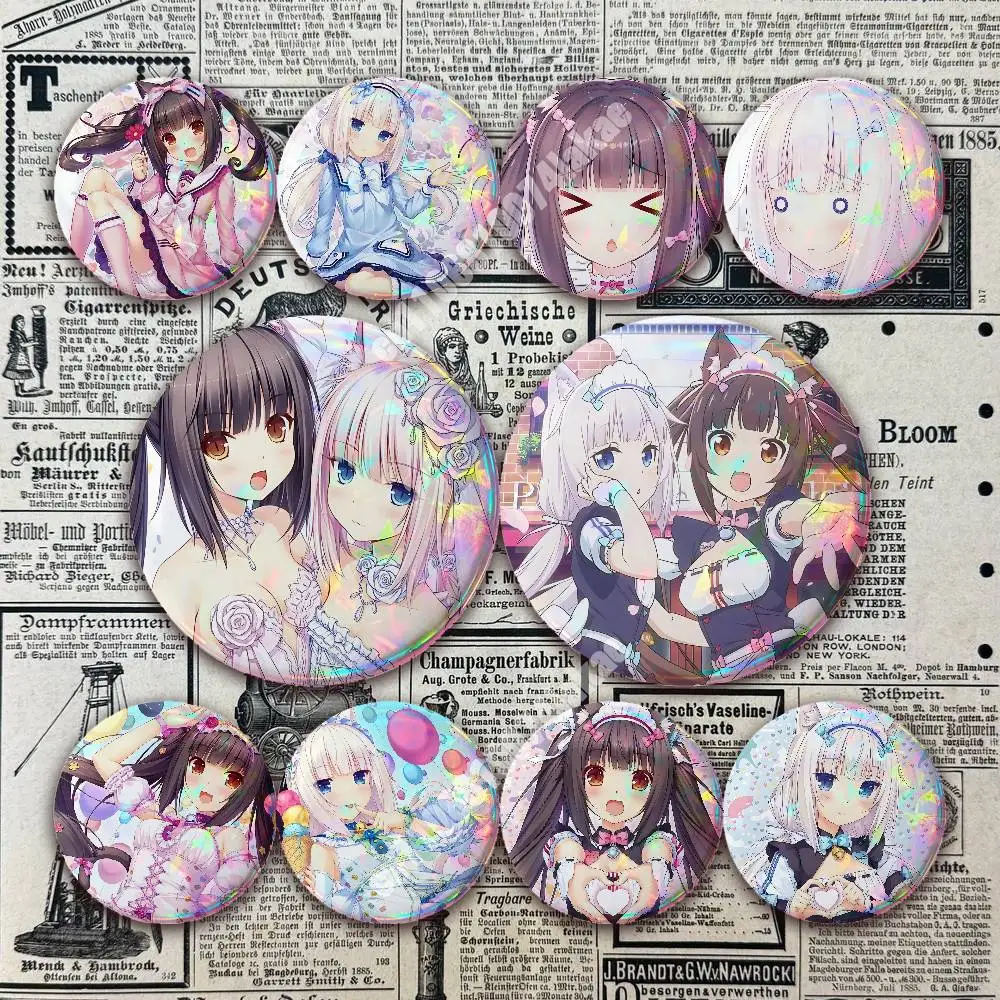 N-Nekopara Chocola Vanilla Visual Novel Button Badge 2PC Sets for Bags & Clothes & Accessories Metal Pin Stylish Decoration
N-Nekopara Chocola Vanilla Visual Novel Button Badge 2PC Sets for Bags & Clothes & Accessories Metal Pin Stylish Decoration