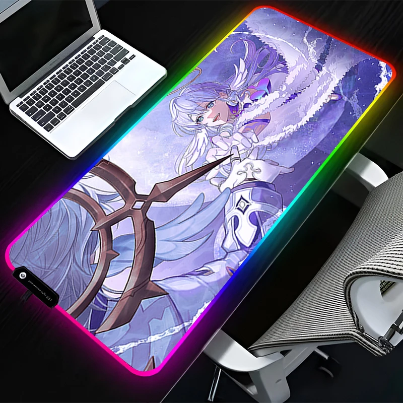RGB LED Mouse Pad Computer Gamer Accessories Mouse Mat Rubber Keyboard Pad Non Slip Mousepad H-honkai Star Rail Robin Desk Mat
RGB LED Mouse Pad Computer Gamer Accessories Mouse Mat Rubber Keyboard Pad Non Slip Mousepad H-honkai Star Rail Robin Desk Mat