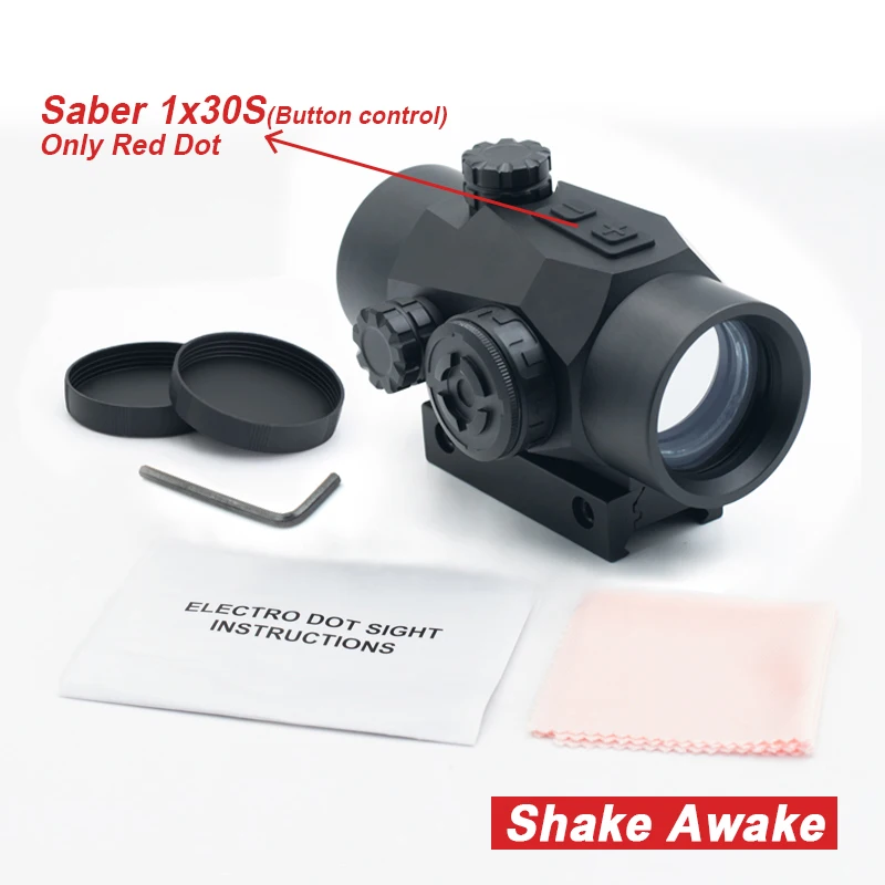 FUSEEND OPTICS Saber 1X30/1X30S Red Dot Sight And Red Green Dot Sight Scope for 20Mm/11Mm Rail Mounting
FUSEEND OPTICS Saber 1X30/1X30S Red Dot Sight And Red Green Dot Sight Scope for 20Mm/11Mm Rail Mounting