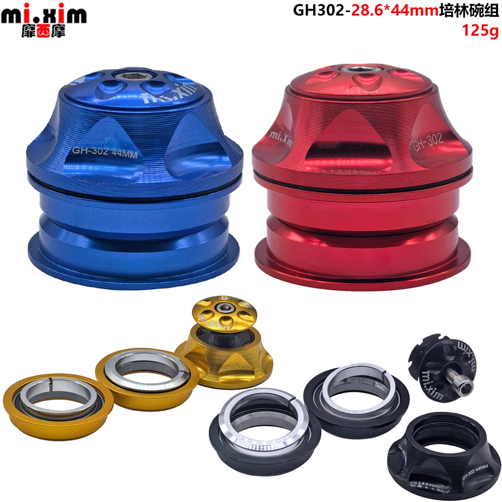 Mi.Xim GH302 Mountain Bike 44MM Bearing Headset External Road Bike Headset Group Bicycle Head Set 125g Red Blue Gold Black
Mi.Xim GH302 Mountain Bike 44MM Bearing Headset External Road Bike Headset Group Bicycle Head Set 125g Red Blue Gold Black