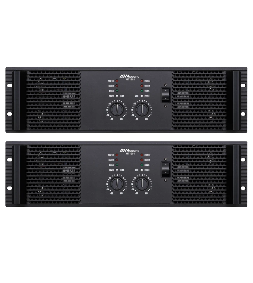 2025 New Design MT1601 Class H Pro Power Amplifier 3U Rack Mount 2*1300W High Power 42KG Heavy Power Amplifier
2025 New Design MT1601 Class H Pro Power Amplifier 3U Rack Mount 2*1300W High Power 42KG Heavy Power Amplifier