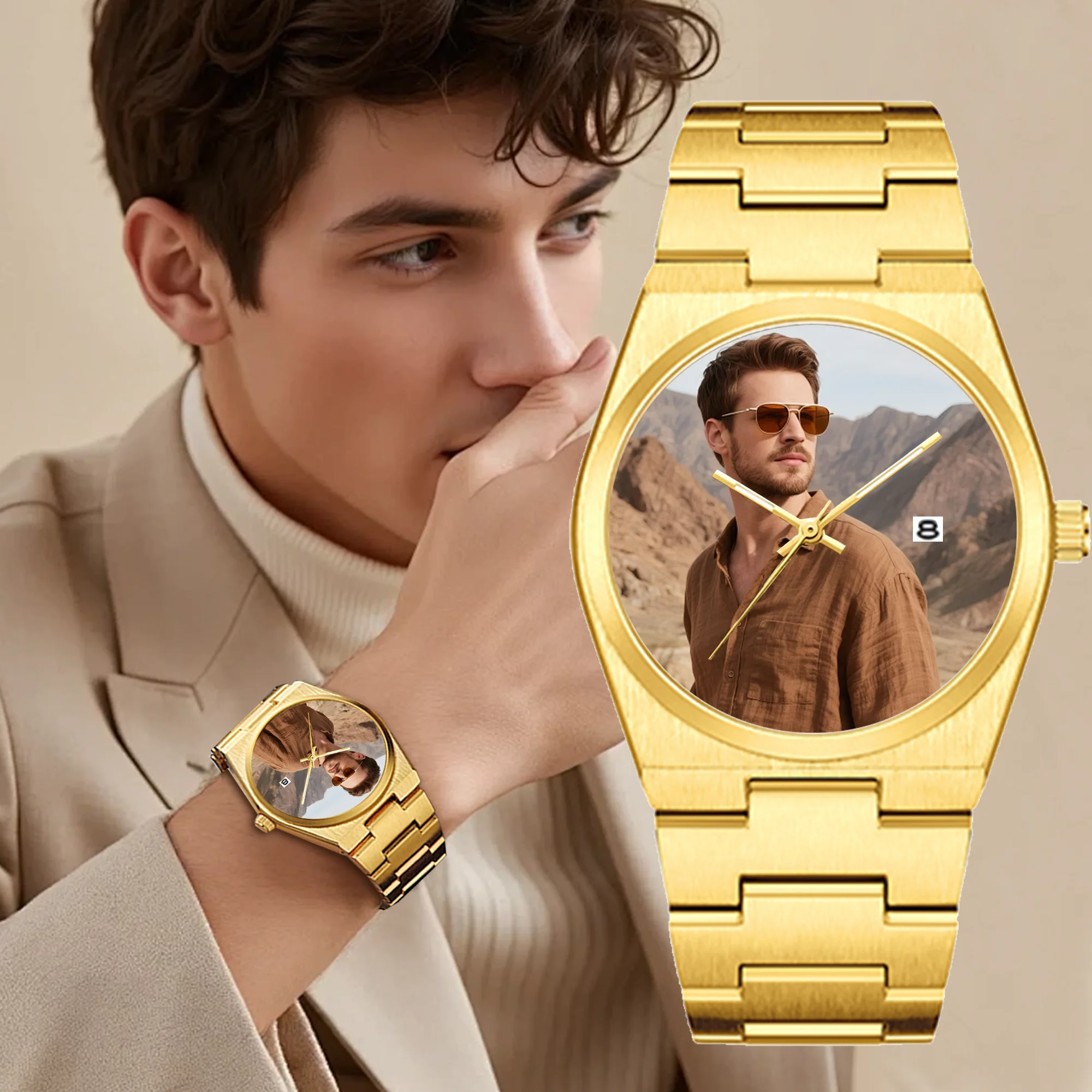 DIY Customisable Men's Casual Business Waterproof Watch – Minimalist Waterproof Quartz Watch Gift reloj hombre
DIY Customisable Men's Casual Business Waterproof Watch – Minimalist Waterproof Quartz Watch Gift reloj hombre