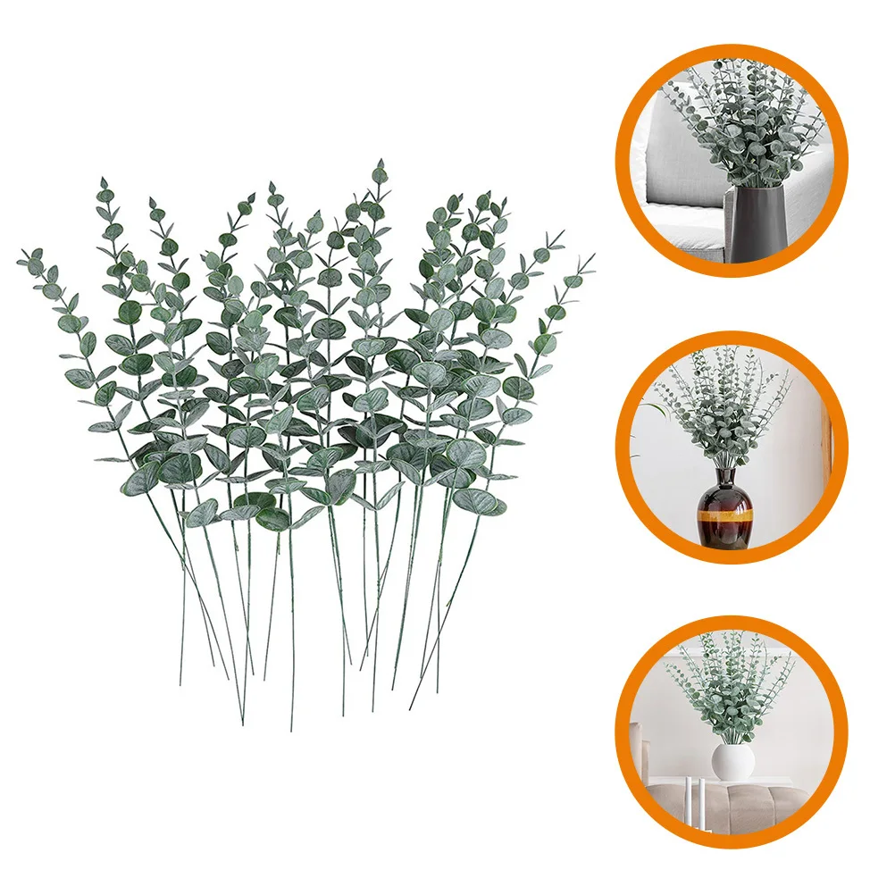 48pcs Artificial Eucalyptus Leaves Stems Realistic Fake Greenery Branch For Home Wedding Decoration Vase Fillers Farmhouse Style
48pcs Artificial Eucalyptus Leaves Stems Realistic Fake Greenery Branch For Home Wedding Decoration Vase Fillers Farmhouse Style