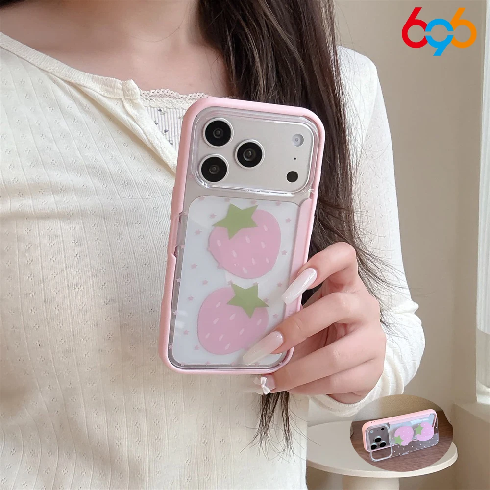 Lady Cute Strawberry Flip Phone Case Holder For Iphone 17Promax 17 Pro 16 Promax 16Pro 15Promax 15Pro 15 14 13 Protective Shell
Lady Cute Strawberry Flip Phone Case Holder For Iphone 17Promax 17 Pro 16 Promax 16Pro 15Promax 15Pro 15 14 13 Protective Shell