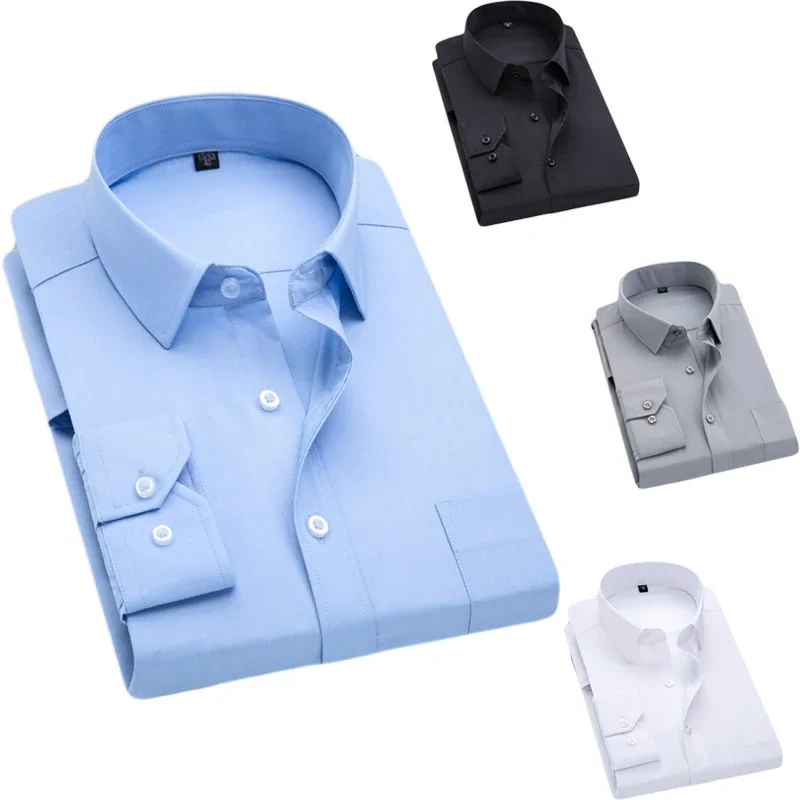 Men's Classic Business Shirt ,High-quality Men's Long Sleeved Solid Color Professional Work Clothes, White Shirt, Easy To Iron
Men's Classic Business Shirt ,High-quality Men's Long Sleeved Solid Color Professional Work Clothes, White Shirt, Easy To Iron